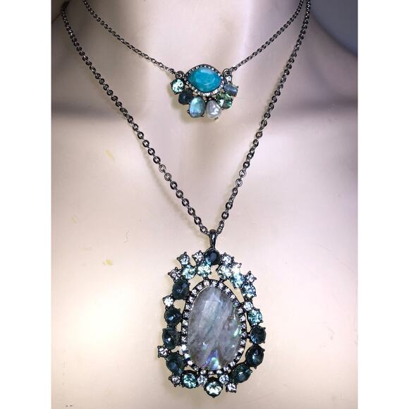 CHLOE + ISABEL arctic ice layered statement necklace - N153 - Picture 1 of 4